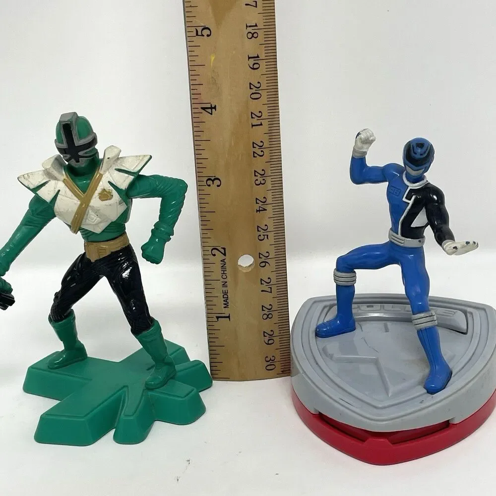 Lot of 4 Power Rangers Super Samurai McDonald's Toys - Includes‎ NIP Blue Ranger